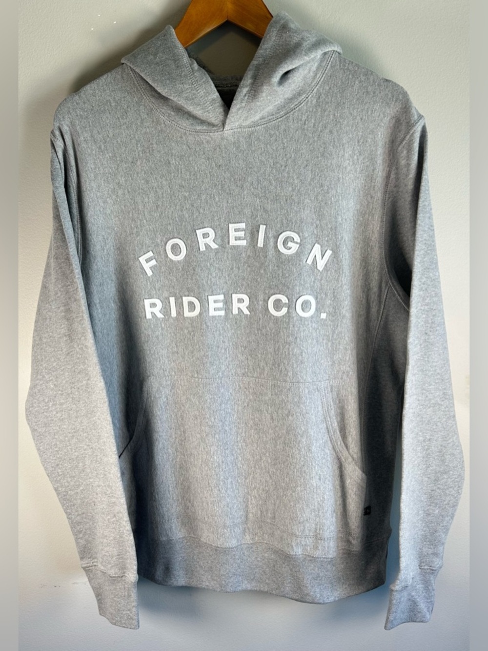 Foreign Rider Co. Men’s Heavy Hoodie Sz 3/L Pullover Sweater Made in Canada EUC